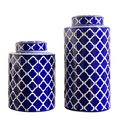 Contemporary Ginger Jar Ceramic Vase