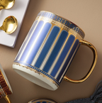 Blue and Red Royale Drinking Mug