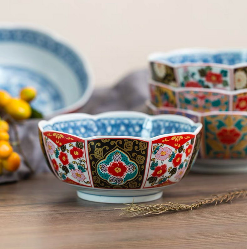 Imperial Chinoiserie Style Ceramic Bowl