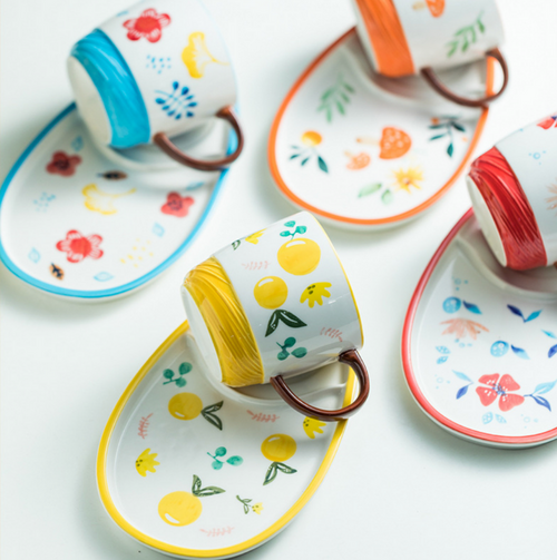 Breakfast bowl mugs set