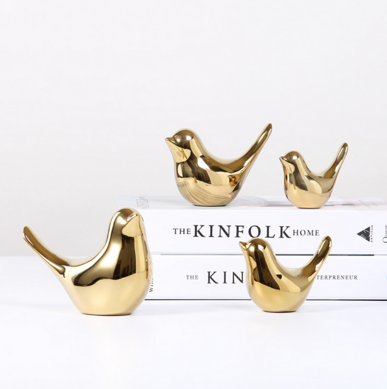 Golden Bird Ornament