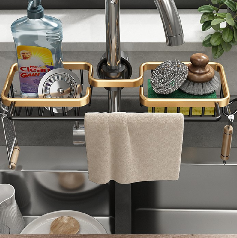 Kitchen and Bathroom Hanging Storage Rack