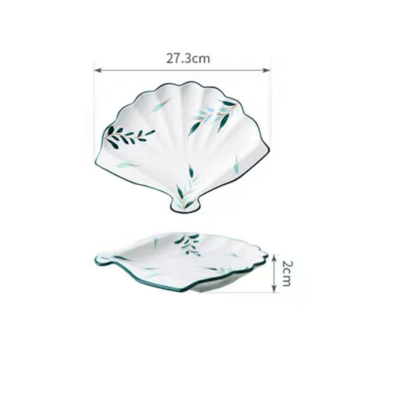 Uchiwa Ceramic Plate