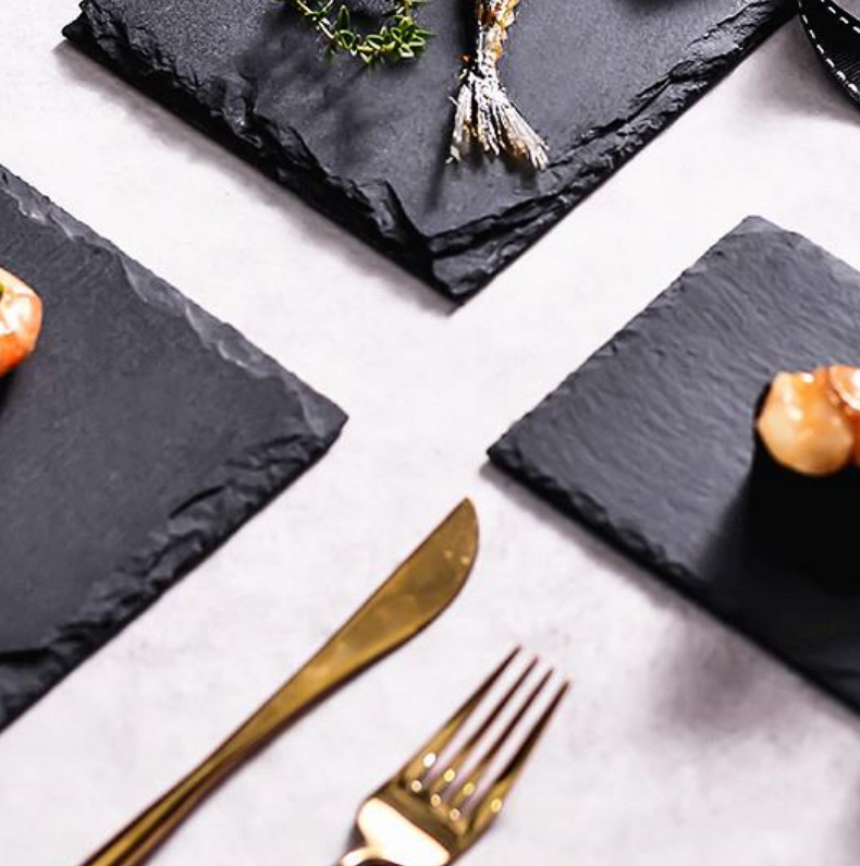 Japanese Stone Plate Square & Rectangle Plates