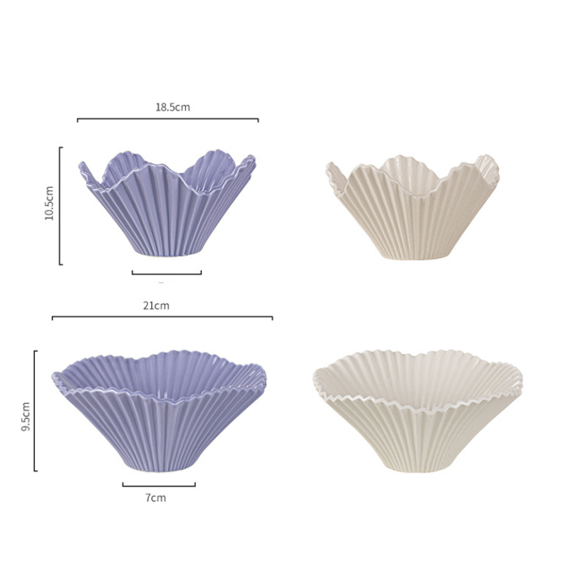 Modern Origami Ceramic Serving Bowl