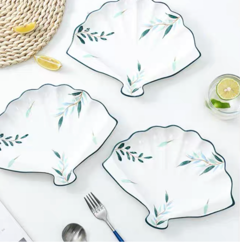 Uchiwa Ceramic Plate