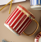 Blue and Red Royale Drinking Mug