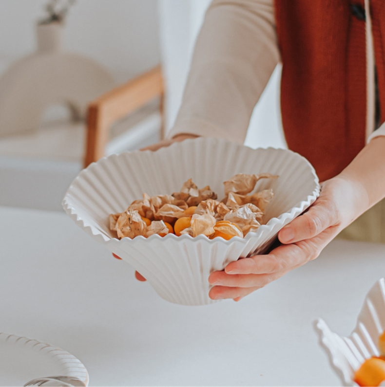 Modern Origami Ceramic Serving Bowl