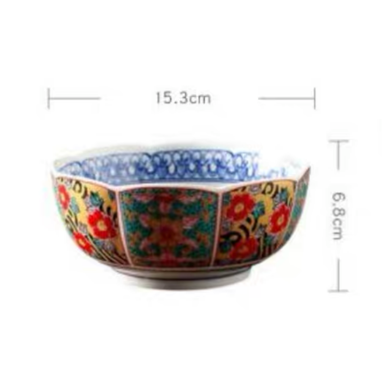 Imperial Chinoiserie Style Ceramic Bowl