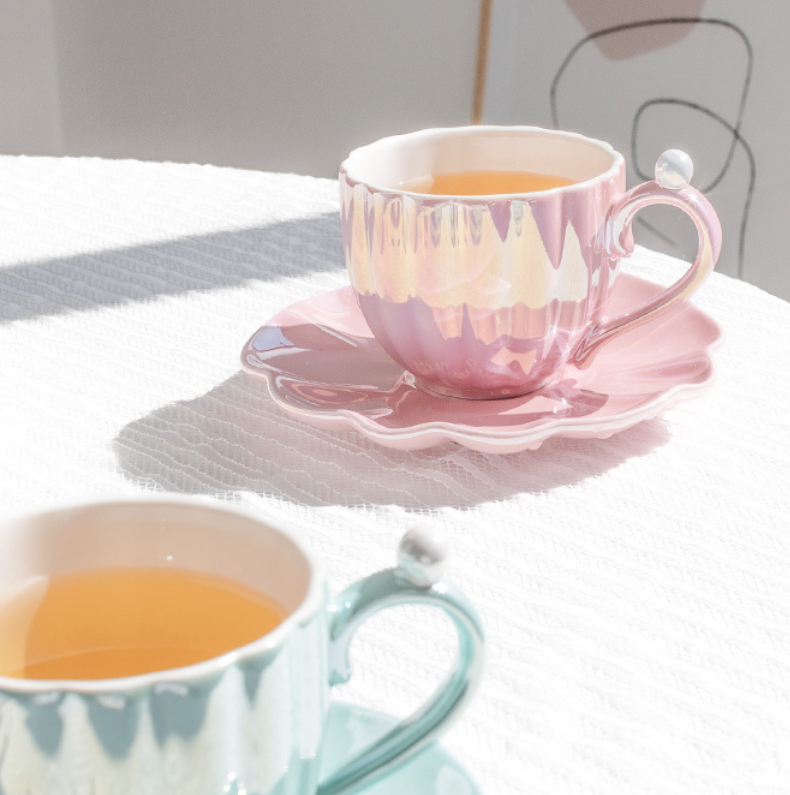 Ariel Mug and Saucer Set