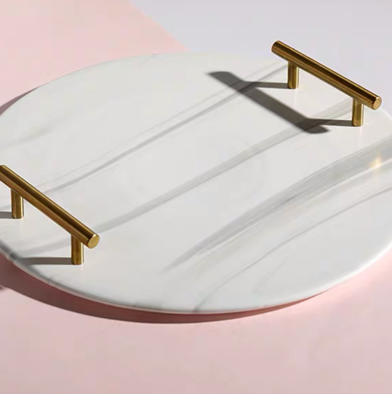 Marble condiment bowl set