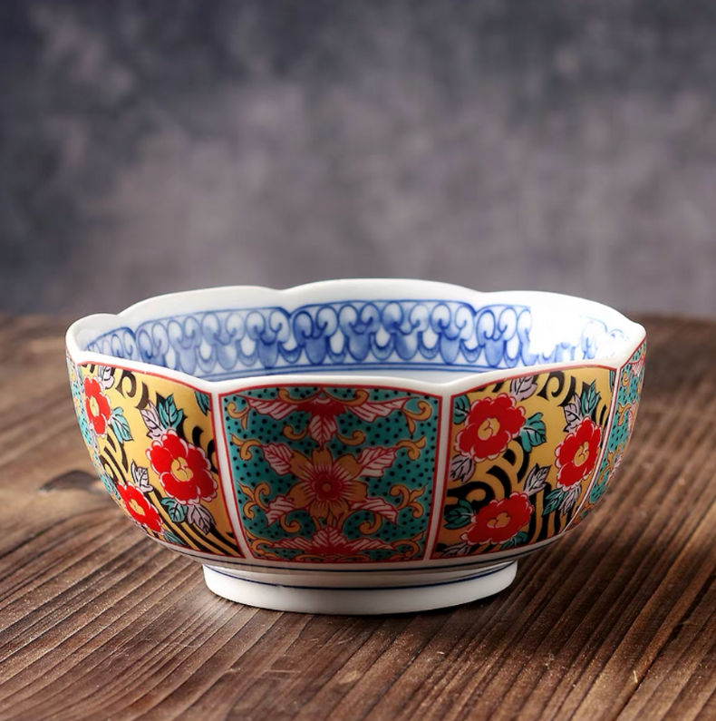 Imperial Chinoiserie Style Ceramic Bowl