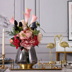 Rose Dore Flowers and Vase