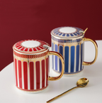 Blue and Red Royale Drinking Mug