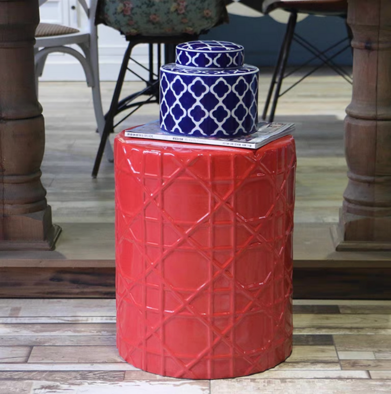 Contemporary Ginger Jar Ceramic Vase