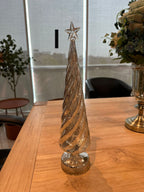 Glowing Glass Christmas Tree Decoration