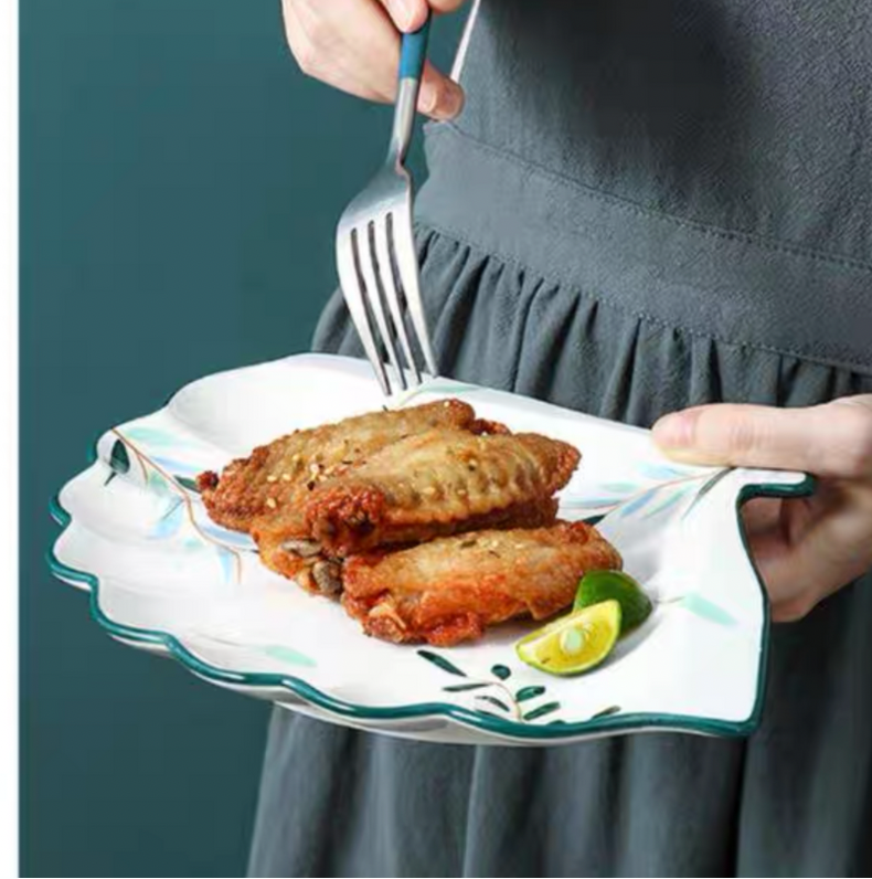 Uchiwa Ceramic Plate