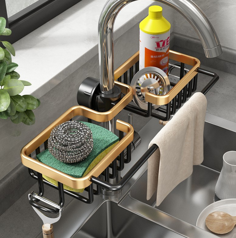 Kitchen and Bathroom Hanging Storage Rack