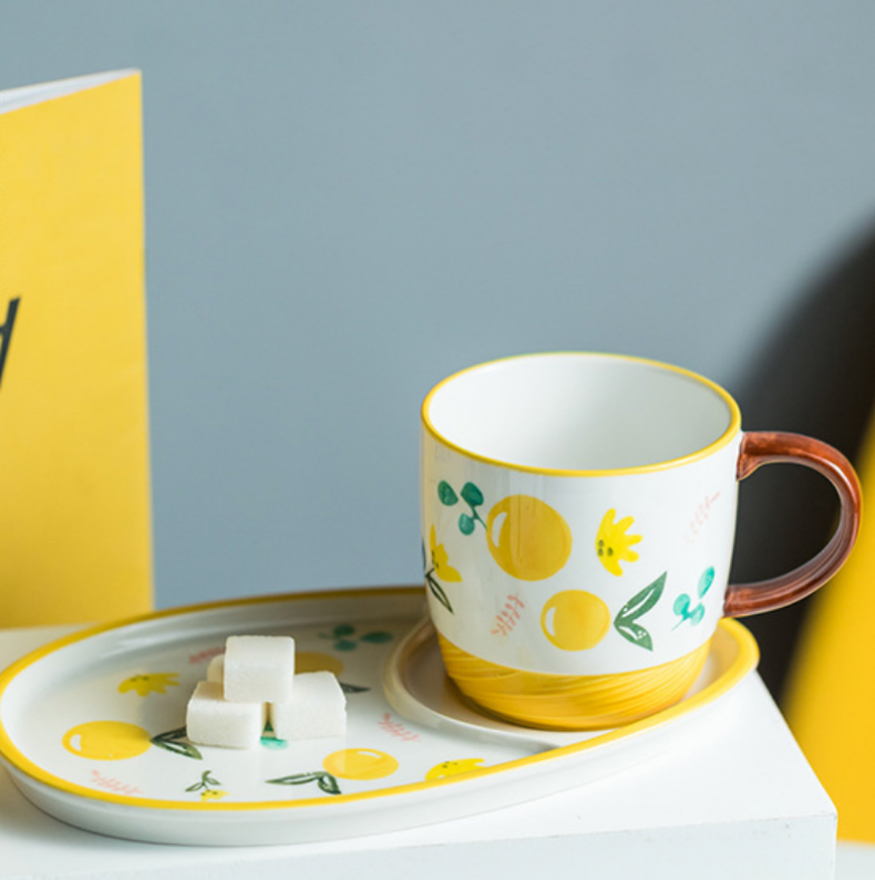 Breakfast bowl mugs set
