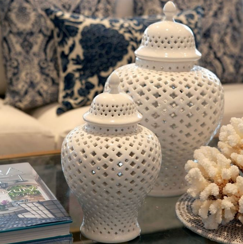 Casablanca Ginger Jar and Covered Lantern