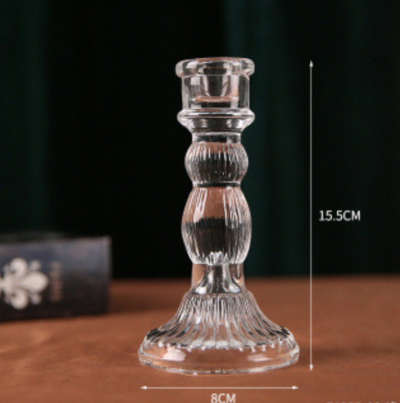 Glass Candleholders