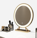 Round Gold Decorative Vanity Mirror