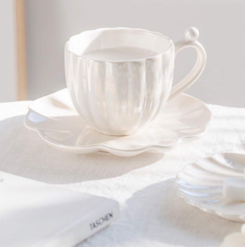Ariel Mug and Saucer Set
