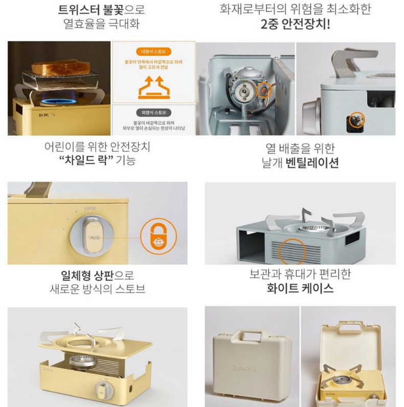 Dr. HOWS Portable Twinkle Stove With Case