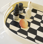 Checkered Arcylic Decorative Tray