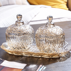 Vienna Crystal Glass Jars Set