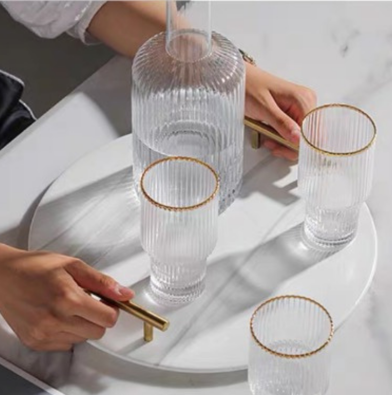 Marble condiment bowl set