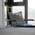 Modern Wave Black and White Pillow Case