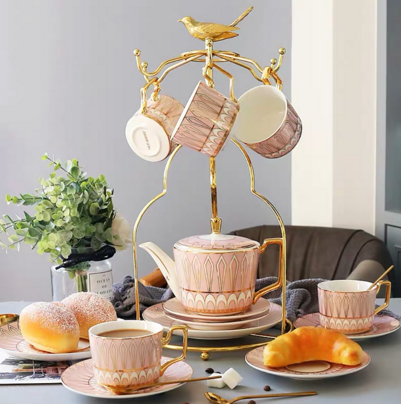 Emily Pink Afternoon Tea Set