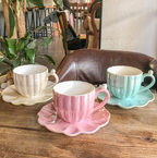 Ariel Mug and Saucer Set