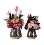 Rose Dore Flowers and Vase
