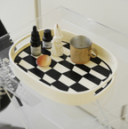 Checkered Arcylic Decorative Tray