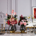 Rose Dore Flowers and Vase