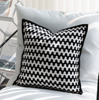 Modern Wave Black and White Pillow Case