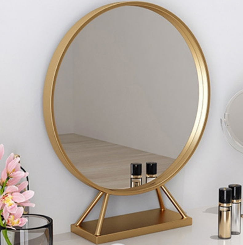 slim fit dress slacks Round Gold Decorative Vanity Mirror – NAMAS LIVING
