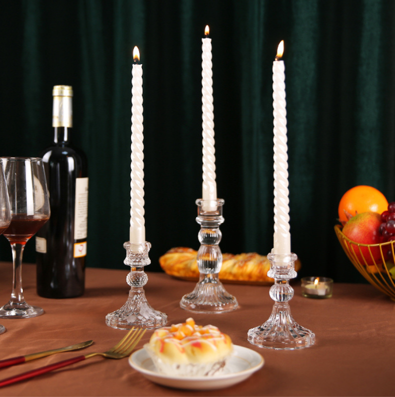 Glass Candleholders
