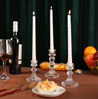Glass Candleholders