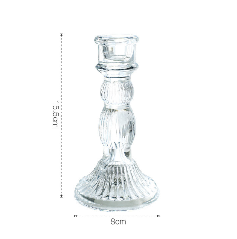 Glass Candleholders