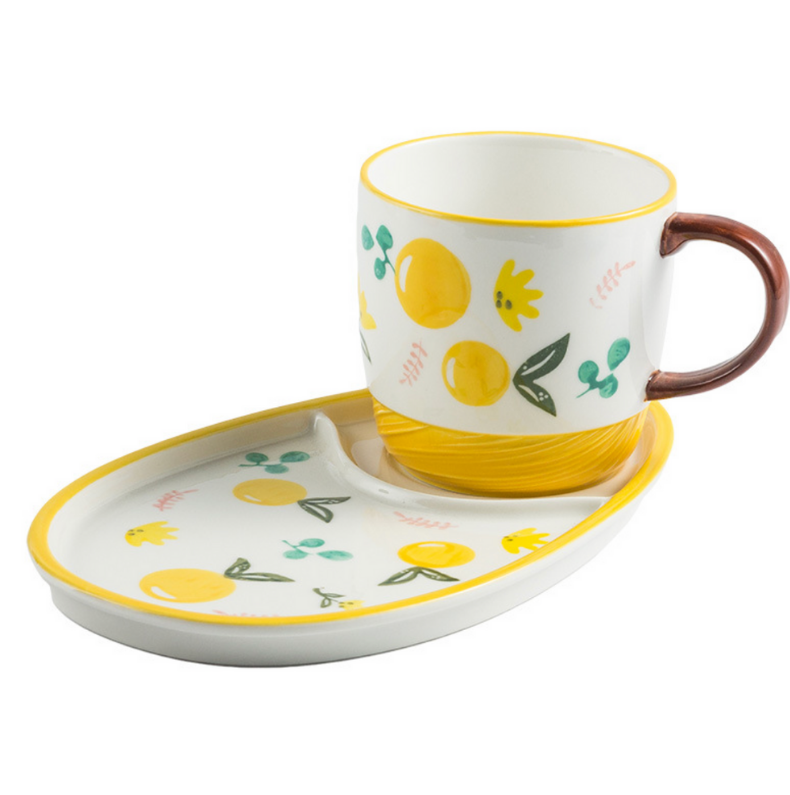 Breakfast bowl mugs set