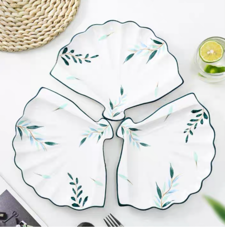 Uchiwa Ceramic Plate