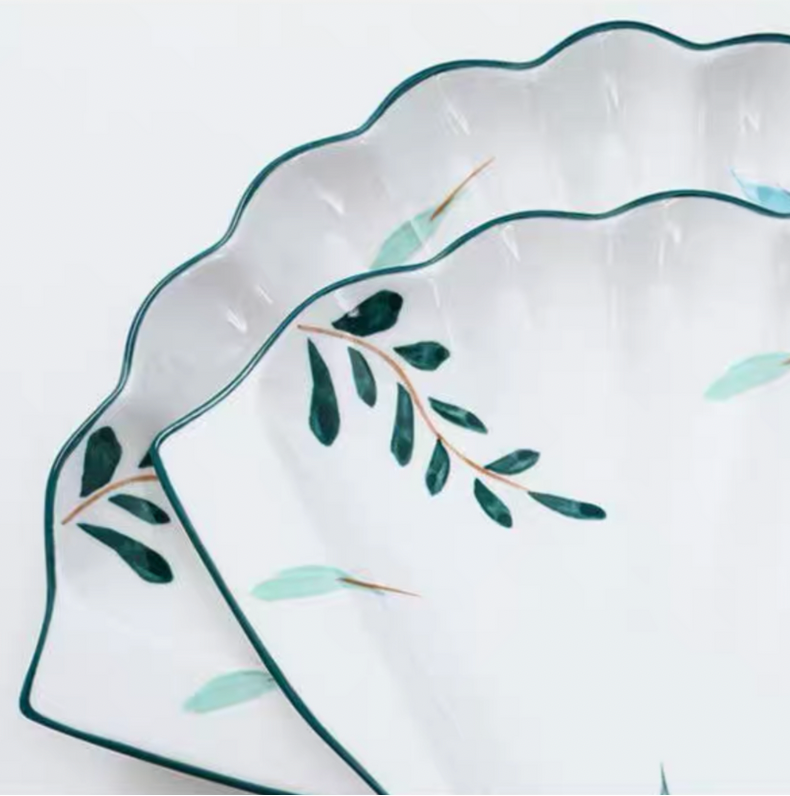 Uchiwa Ceramic Plate