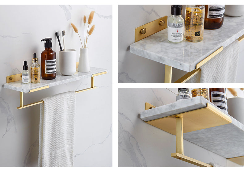 Lagos marble towel rack