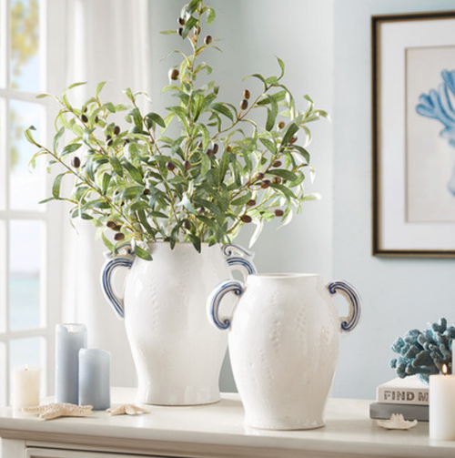 Balmoral White Ceramic Vase