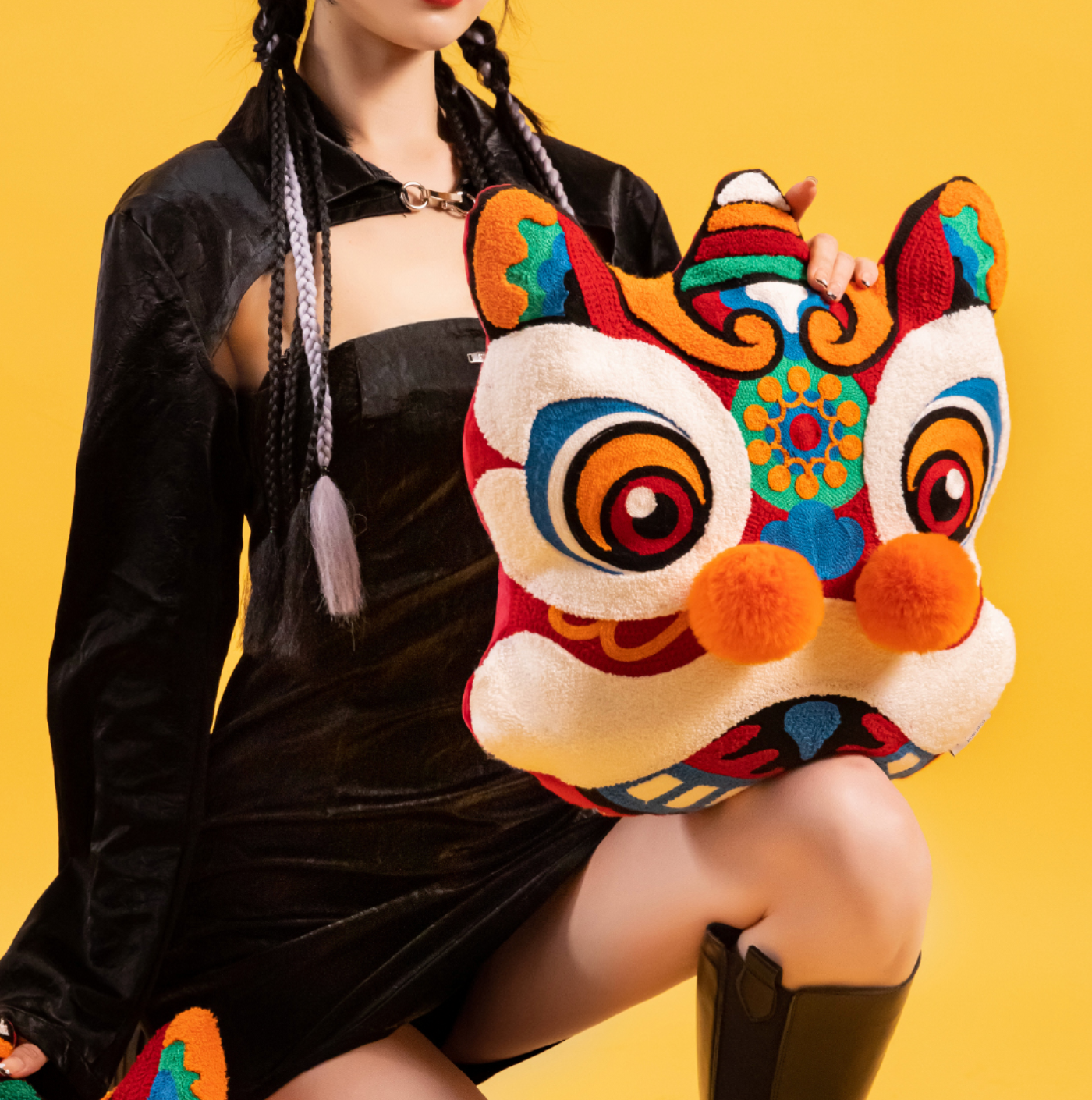 Festive Lion Sofa Cushion - CNY Gift 2026