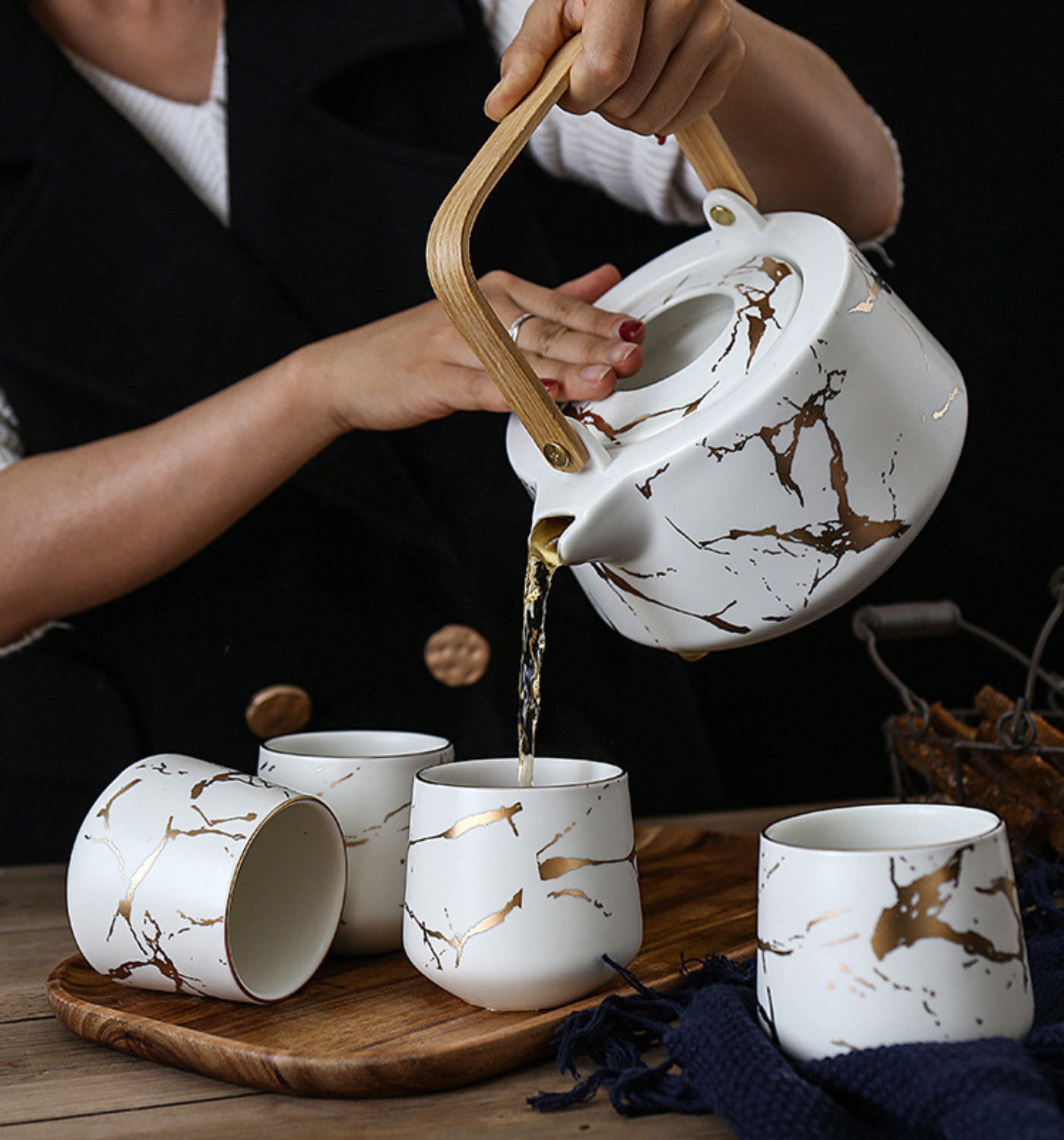 GIFTING INSPIRATION - Vienna Marble Tea Set