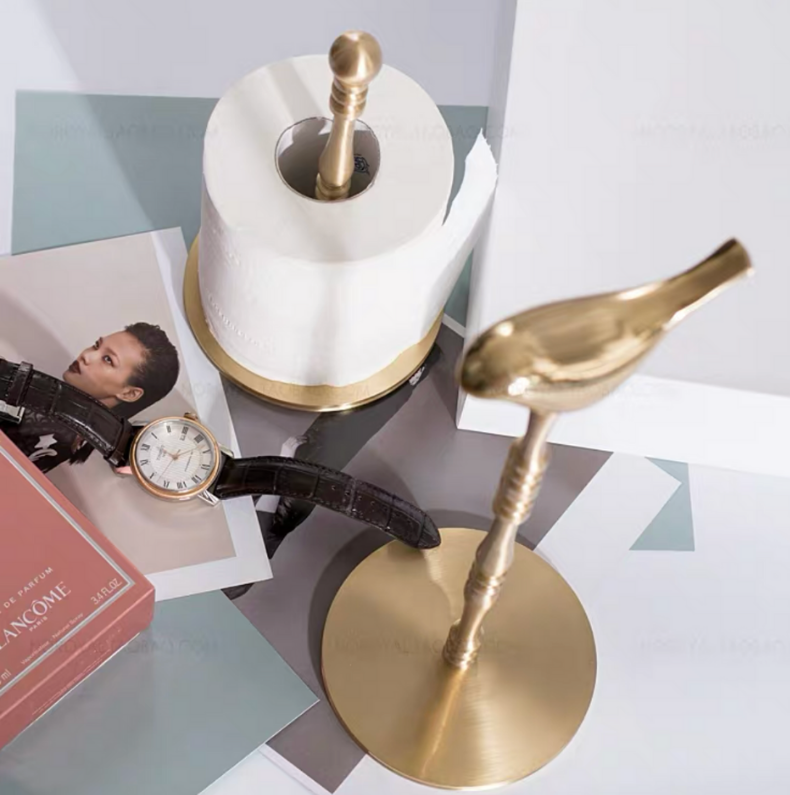 Brass Paper Towel Holder